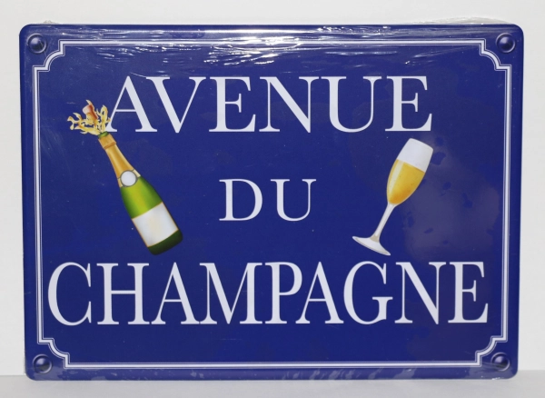 Plaque de rue : Avenue du Champagne